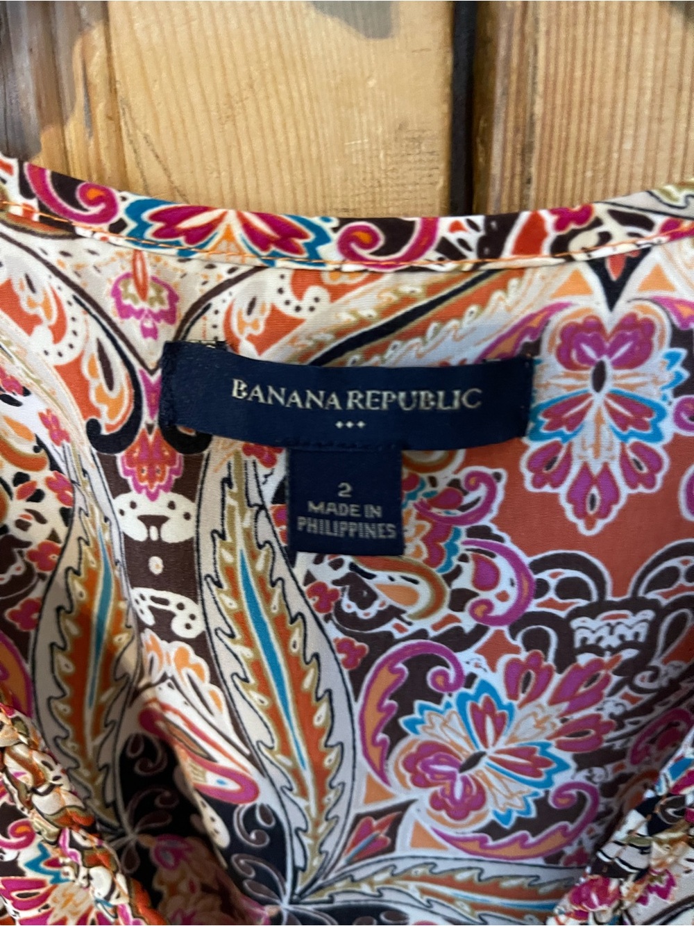 Banana Republic Multi-Color Paisley Print Women’s Dress size 2